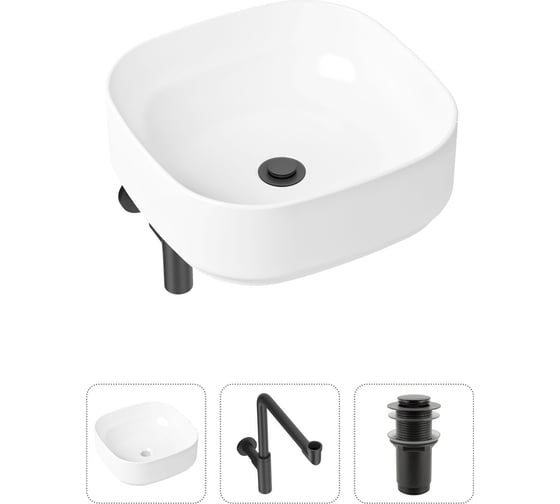 Изображение товара Накладная раковина для ванной Lavinia Boho Bathroom Sink Slim в комплекте 3 в 1 21520263