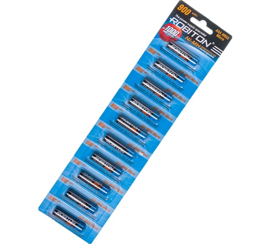 Изображение товара Аккумулятор ROBITON 900MHAAA-1 BL10 (10шт.) 8998