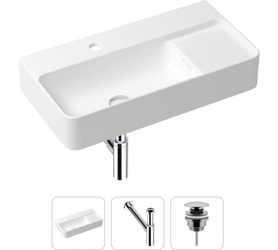 Изображение товара Накладная раковина для ванной Lavinia Boho Bathroom Sink Slim в комплекте 3 в 1 21520523