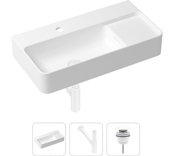 Изображение товара Накладная раковина для ванной Lavinia Boho Bathroom Sink Slim в комплекте 3 в 1 21520531