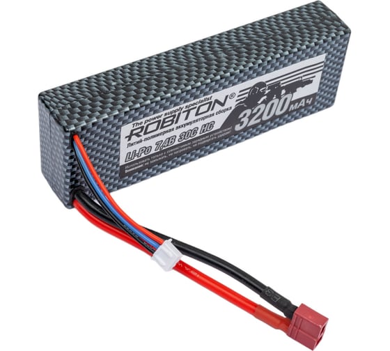 Изображение товара Аккумуляторная сборка ROBITON LP-HTB2-3200 Lipo 7.4В 3200мАч 13759