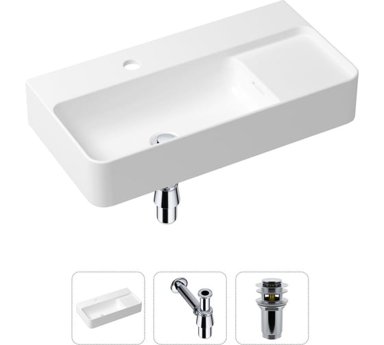 Изображение товара Накладная раковина для ванной Lavinia Boho Bathroom Sink Slim в комплекте 3 в 1 21520490