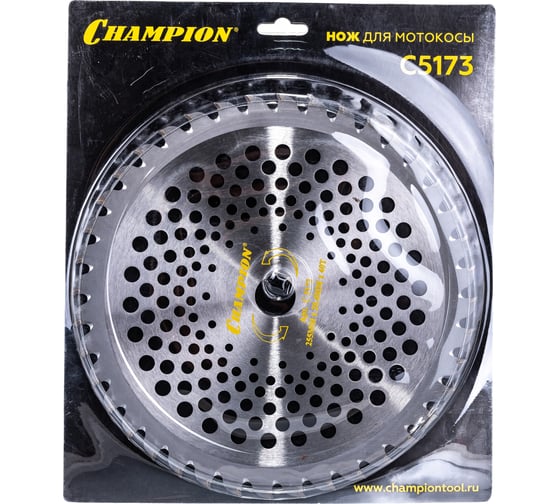 Изображение товара Нож с зубцами из твердого сплава Speed (40 зубьев, 255х25,4 мм) CHAMPION C5173