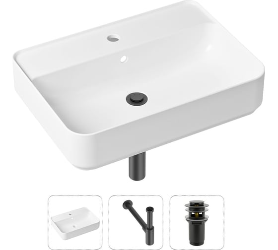 Изображение товара Накладная раковина для ванной Lavinia Boho Bathroom Sink Slim в комплекте 3 в 1 21520331