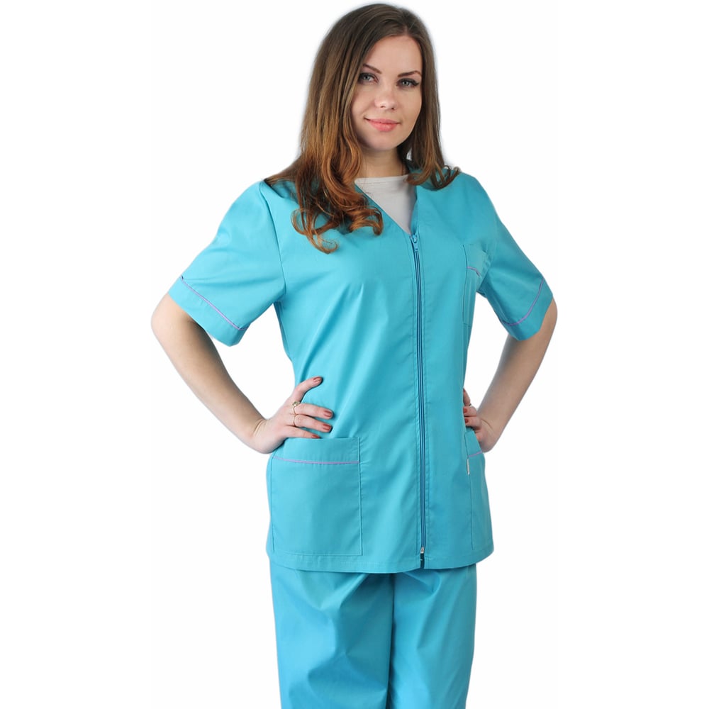 Изображение товара Женский костюм Глория от URSUS 48-50 бирюзовый смесовая ткань водоотталкивающий