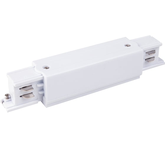 Изображение товара Электрический соединитель Elektrostandard коннектор прямой для трехфазного шинопровода (белый) TRC-1-3-I-WH a039499