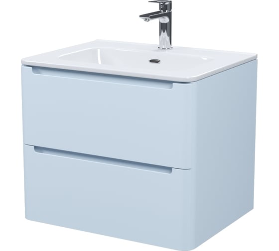 Изображение товара Тумба с умывальником IDDIS подвесная, 60 см, голубой, Edifice, 0106000i28 EDI60B0i95K