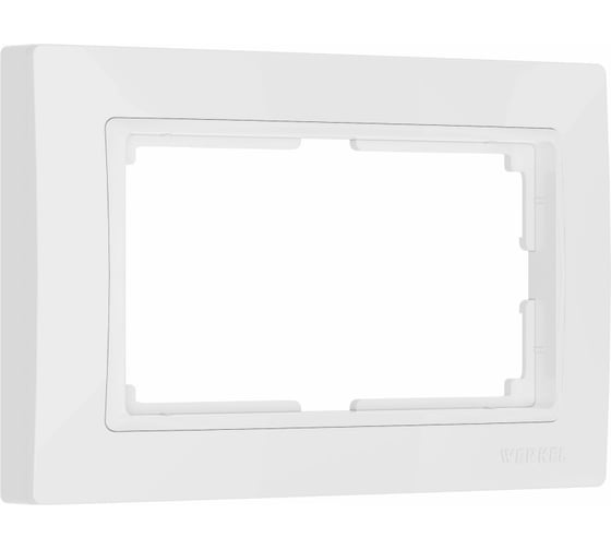 Изображение товара Рамка для двойной розетки WERKEL белый, basic W0082001 a051304
