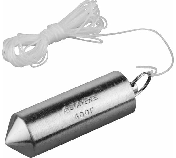 Изображение товара Строительный отвес со шнуром STAYER MASTER 100г 0635-10_z01