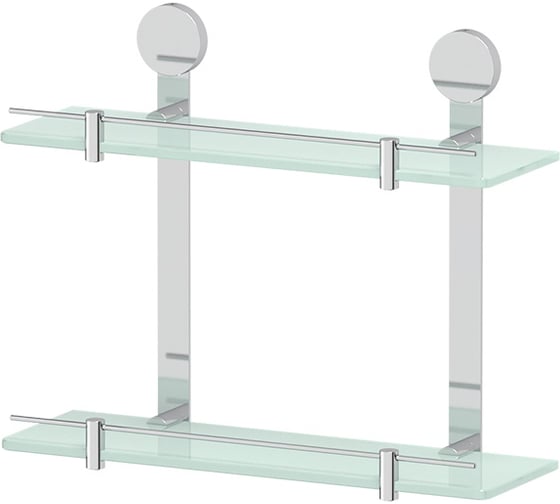 Изображение товара Двухъярусная полка Artwelle 40 cm матовое стекло; хром HAR 037