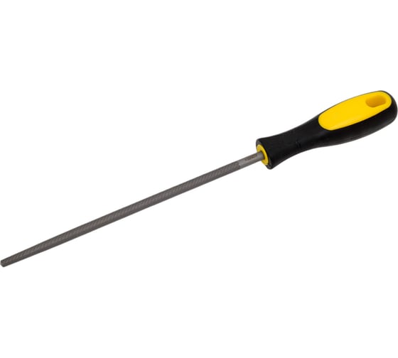 Изображение товара Круглый напильник STAYER с двухкомпонентной рукояткой, № 2, 200мм 16605-20-2