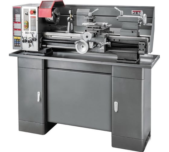 Изображение товара Токарный станок по металлу с тумбой JET BD-12G 220В 50000913M