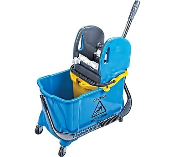 Изображение товара Ведро с отжимом на колесах Uctem-Plas 24 л HTS731-B