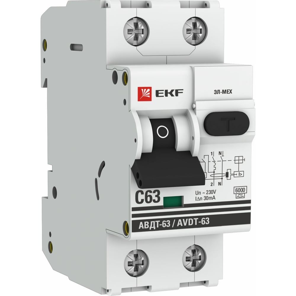 Дифференциальный автоматический выключатель EKF автоматический выключатель legrand tx3 4p c25 а 6 ка