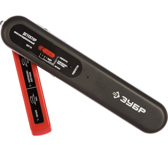 Изображение товара Многофункциональный тестер с детектором металла до 50мм , провода под напряжением 70-600В , встроенный фонарь Зубр 59710