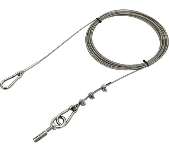 Изображение товара Комплект для подвеса насоса на нержавеющем тросе с креплением в бетон, 20 метров KREPFIELD KF455-20