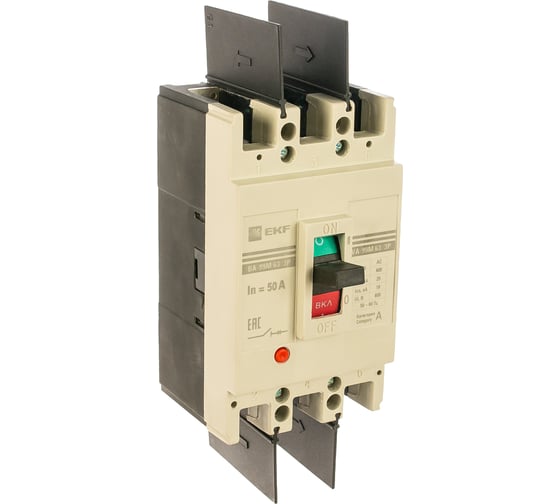 Изображение товара Автоматический трехполюсный выключатель EKF ВА-99М/63 50А 20кА mccb99-63-50m