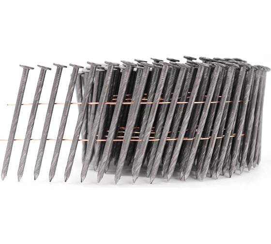 Изображение товара Барабанный винтовой гвоздь СПГФ 050х2,5 Стандарт светлый 9000 шт.  ГБ_0502.5_Вт_С_Св_СПГФ