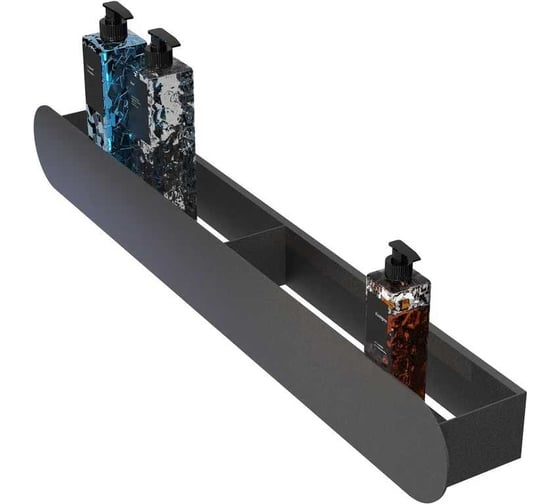 Изображение товара Полка Граф Держалкин Round mono 70x9.2x9 черная Fl-ro-m70-ч