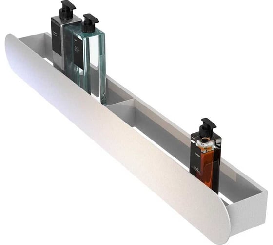 Изображение товара Полка Граф Держалкин Round mono 80x9.2x9 белая Fl-ro-m80-б
