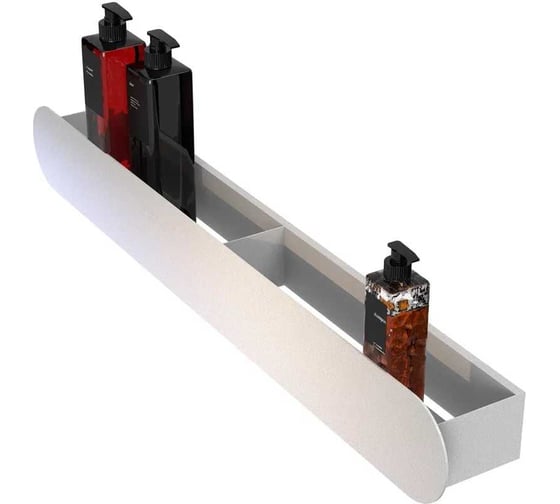 Изображение товара Полка Граф Держалкин Round mono 70x9.2x9 белая Fl-ro-m70-б