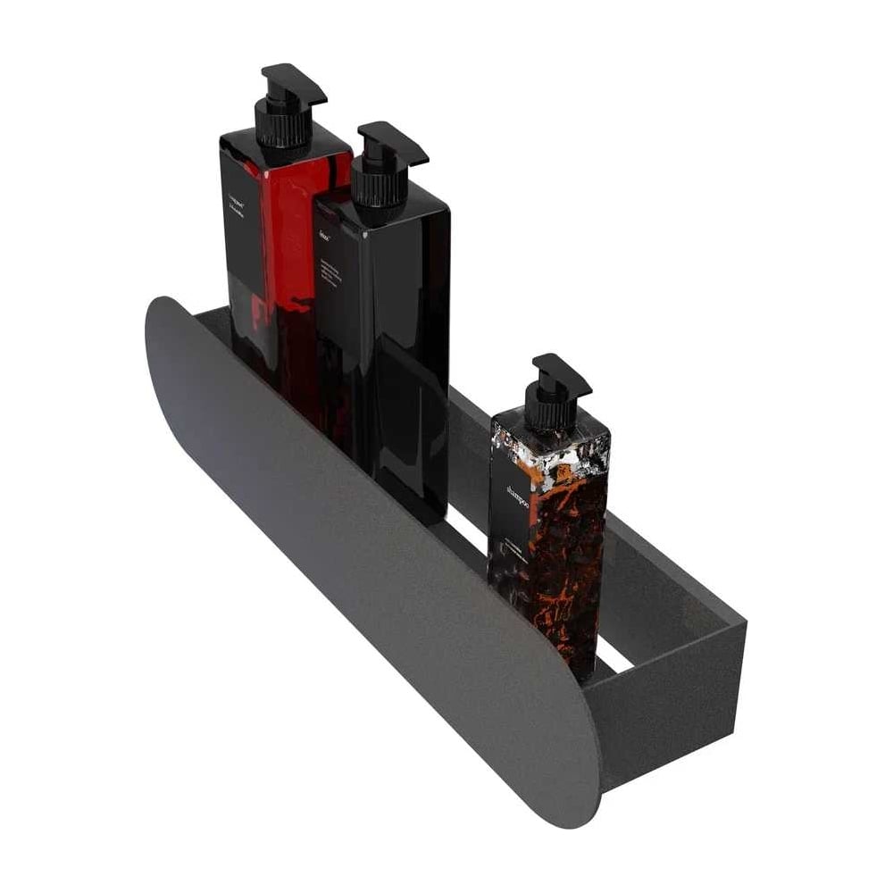 Изображение товара Полка Граф Держалкин Round mono черная для настенной установки