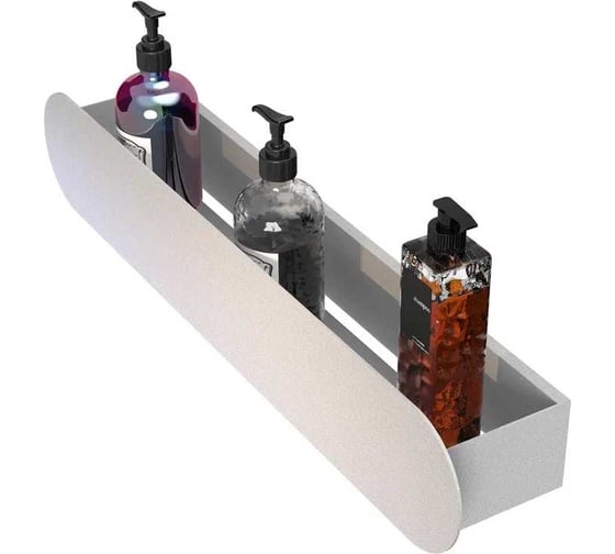 Изображение товара Полка Граф Держалкин Round mono 50x9.2x9 белая Fl-ro-m50-б