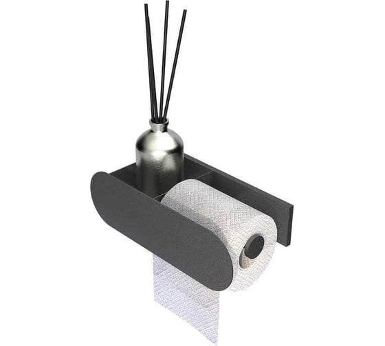 Изображение товара Держатель Граф Держалкин Round duetto 26x13x8 т\б справа черная Fl-ro-du26пр-ч