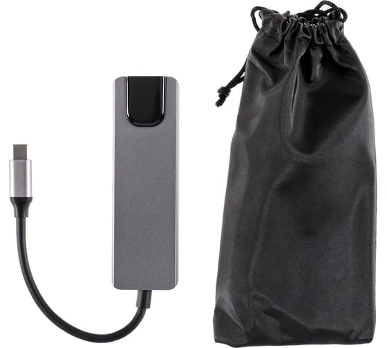 Изображение товара Адаптер AOpen/Qust usb 3.1 type cm - hdmi a(m) 4k 30hz rj45 2 usb 3.0 pd iopen ACU435M