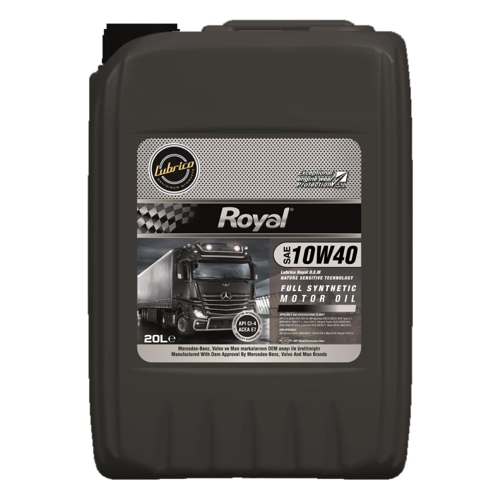 Изображение товара Синтетическое масло LUBRICO ROYAL OEM 10W-40 DPF 20 л