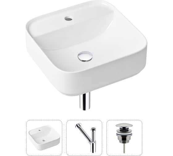 Изображение товара Накладная раковина для ванной Lavinia Boho Bathroom Sink Slim в комплекте 3 в 1 21520276