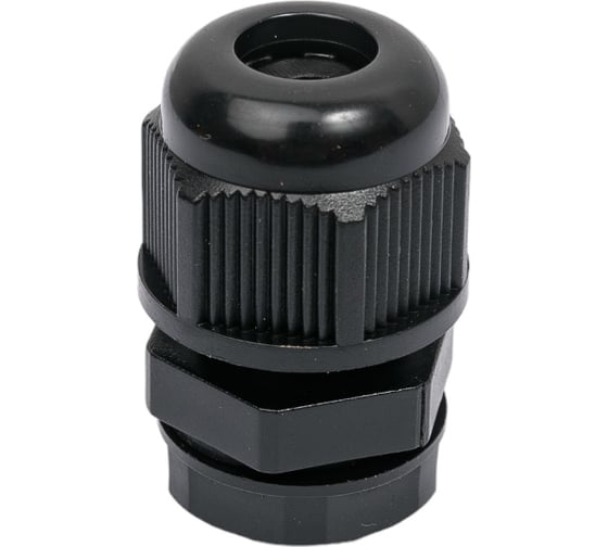 Изображение товара Сальник STEKKER mg12 диаметр проводника 4,5-8 мм , ip68, чёрный, 100 шт в упак, 49450