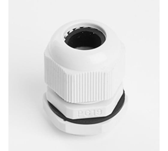 Изображение товара Сальник STEKKER pg19 диаметр проводника 12-15 мм , ip54, серый, 50 шт в упак, 49367