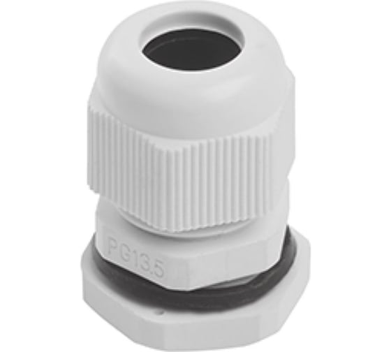 Изображение товара Сальник STEKKER pg13,5 диаметр проводника 6-12 мм , ip54, серый, 50 шт в упак, 49365