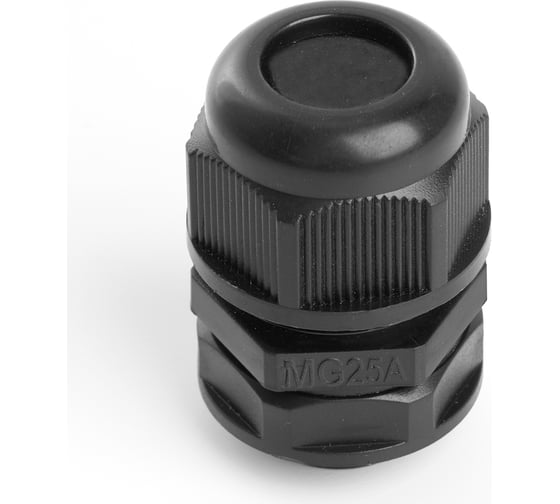 Изображение товара Сальник STEKKER mg25 диаметр проводника 13-18 мм , ip68, чёрный, 50 шт в упак, 49453