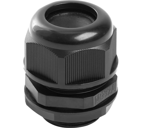 Изображение товара Сальник STEKKER mg32 диаметр проводника 18-25 мм , ip68, чёрный, 50 шт в упак, 49454