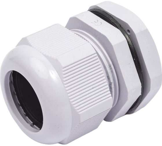 Изображение товара Сальник STEKKER pg25 диаметр проводника 16-21 мм , ip54, серый, 50 шт в упак, 49369