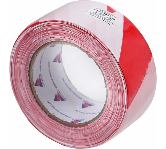 Изображение товара Оградительная лента Протэкт Эконом 200 п.м., 50мм, Бело-красная ЛО-200/50 Э б/кр