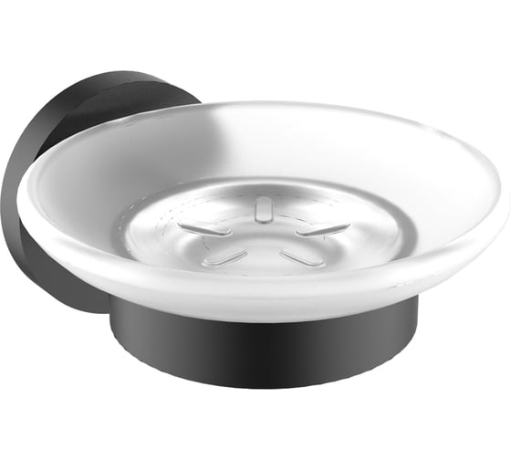 Изображение товара Стеклянная мыльница с латунным настенным держателем Wellsee Finishing Touch 182502000