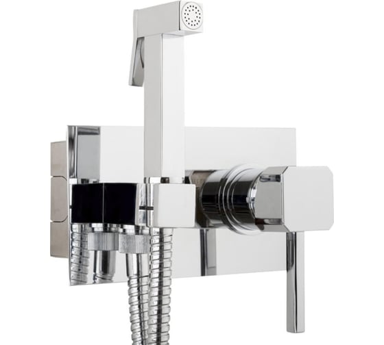 Изображение товара Смеситель однорычажный встраиваемый  Imperial с гиг. душем и шлангом (с внутр. частью) kubik920.00