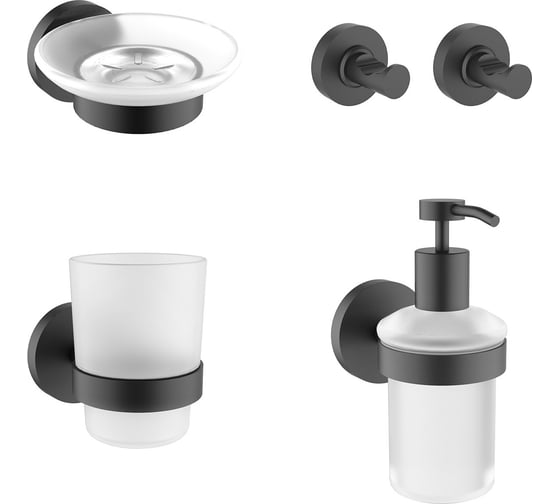 Изображение товара Набор аксессуаров для ванной комнаты 5 в 1 Finishing Touch Wellsee 182512002