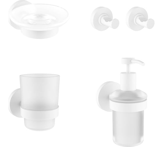 Изображение товара Набор аксессуаров для ванной комнаты 5 в 1 Finishing Touch Wellsee 182515002