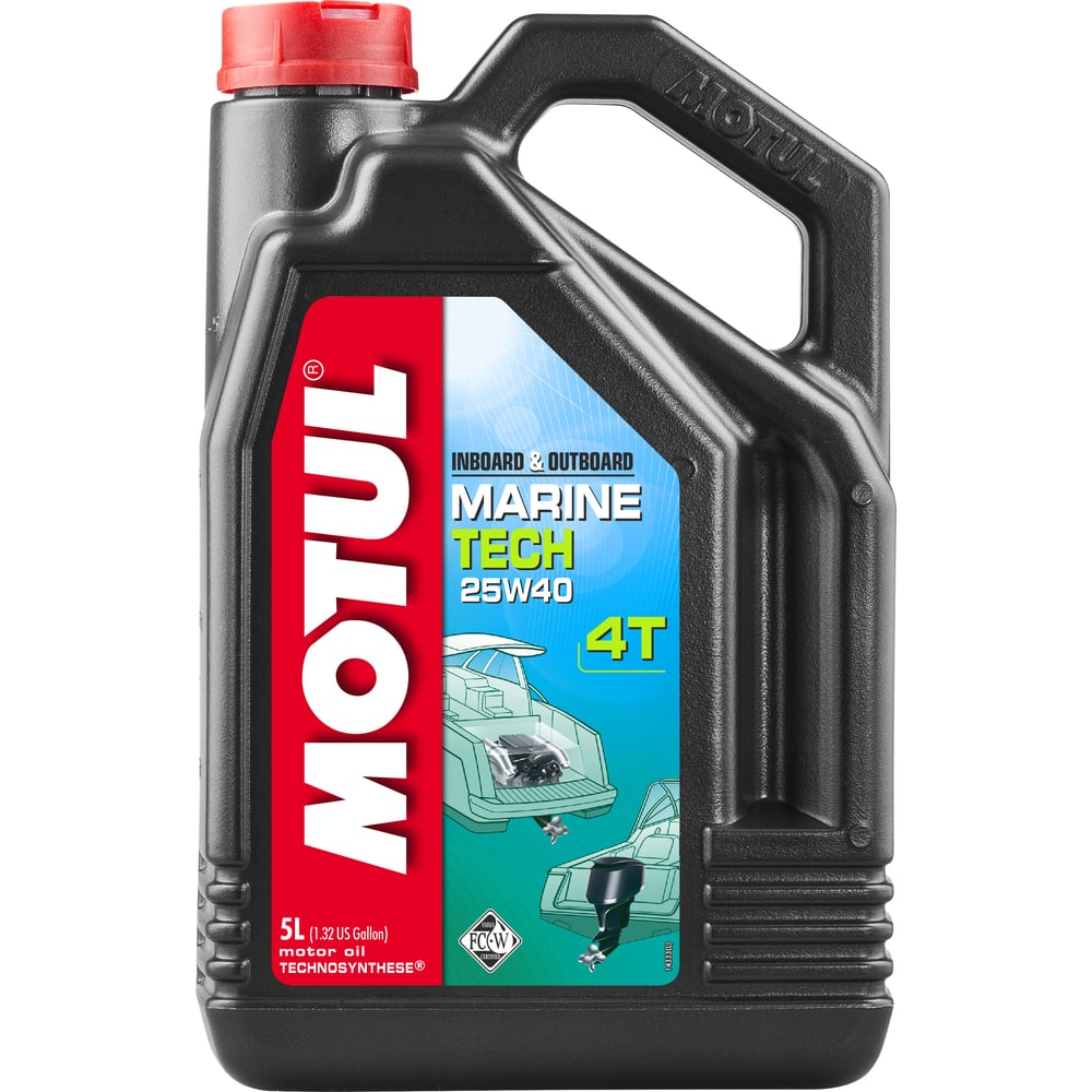 фото Масло для лодочных моторов marine tech 4t 25w40 5 л motul 107716