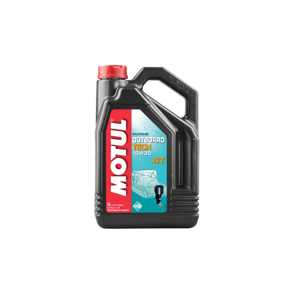 фото Масло для лодочных моторов outboard tech 4t 10w30 5 л motul 106447