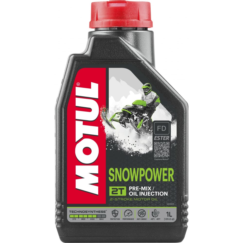 фото Масло для снегоходов snowpower 2t 1 л motul 105887