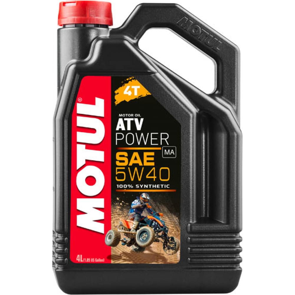 фото Масло для atv power 4t 5w40 4 л motul 105898