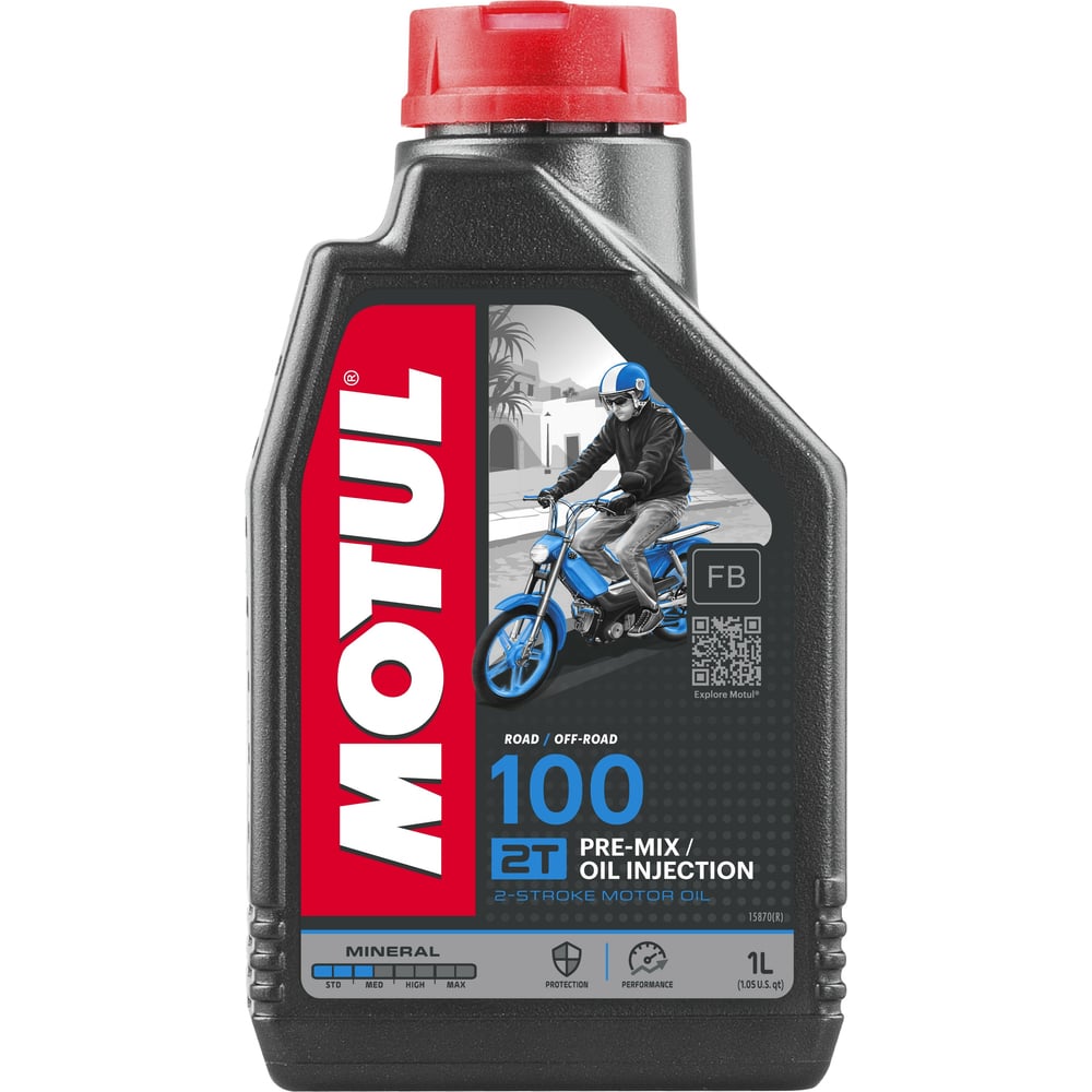 фото Моторное масло 100 2t 1 л motul 104024