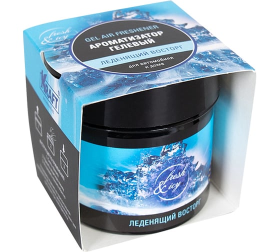 Изображение товара Ароматизатор KRAFT Гелевый в банке Леденящий восторг KT 833034