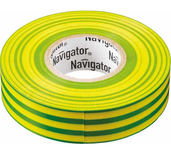 Изображение товара Изолента ПВХ Navigator 19х20м жел/зел. NIT-A19-20/YG 71115