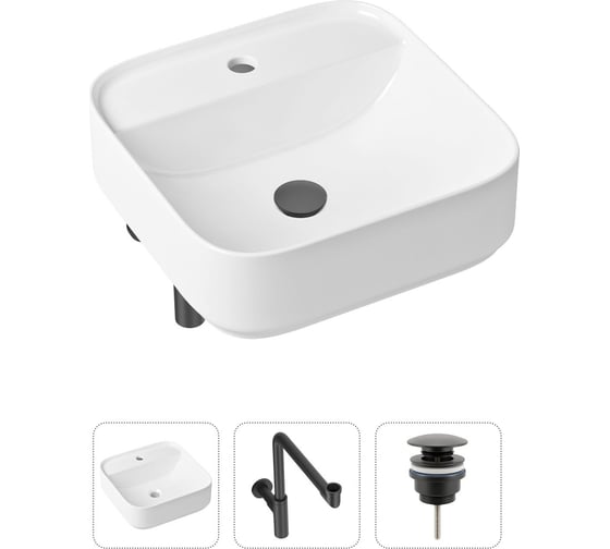Изображение товара Накладная раковина для ванной Lavinia Boho Bathroom Sink Slim в комплекте 3 в 1 21520318